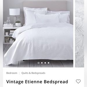 NWT Vintage Etienne Bedspread in White, never opened